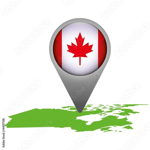 Vector: Kanada Markierung Flagge Icon Button Kanada Markierung Flagge Icon Button