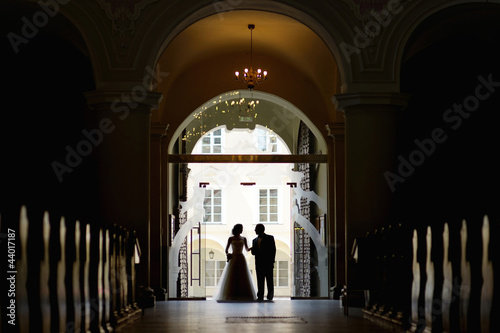 Photo: Bride walking down aisle with father Bride walking down aisle with father