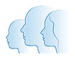 im Profil, Kind, Vater, Mutter