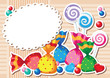 candy sticker background