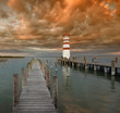 Leuchtturm-Abendstimmung