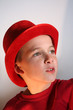 Boy in Red Top Hat
