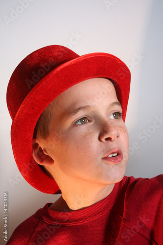 Photo: Boy in Red Top Hat Boy in Red Top Hat