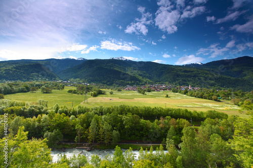 Photo: Mountain valley in swiss Mountain valley in swiss