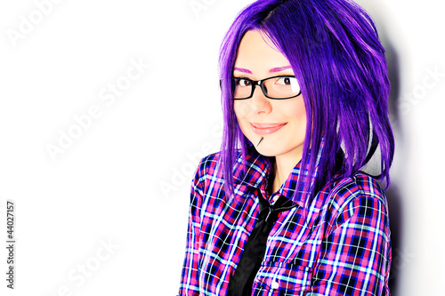 Photo: purple girl purple girl