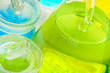 Test tubes close up