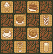 background on the topic of coffee beans