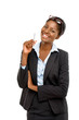 Photo: African American businesswoman white background African American businesswoman white background