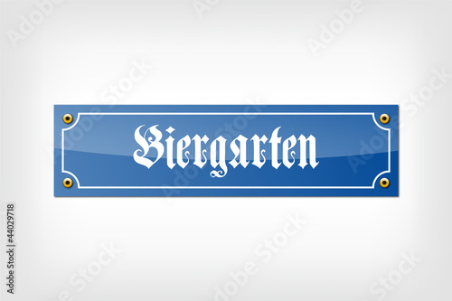 Vector: Biergarten Biergarten