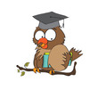 Owl Teacher  in vector format