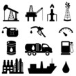 Oil industry icon set