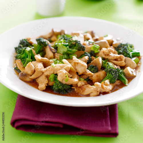 Photo: chinese food - chicken and broccoli stir fry chinese food - chicken and broccoli stir fry