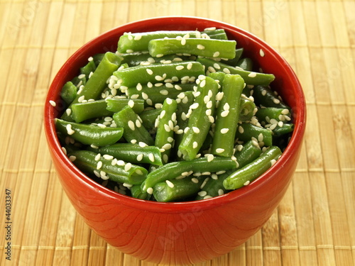 Photo: French beans with sesame French beans with sesame
