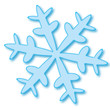 Eiskristall Schneeflocke einfach