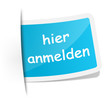 Schild hier anmelden