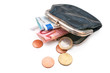 Foto: Seniors wallet with Euro currency Seniors wallet with Euro currency