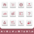 Vector: Professional web icons on white buttons. Vector set Professional web icons on white buttons. Vector set