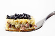 omelette with bacon and elderberries