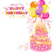 Vector: Happy birthday card Happy birthday card