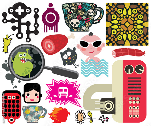 Vector: Mix of different vector images and icons. vol.59 Mix of different vector images and icons. vol.59