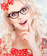 Attractive surprised girl