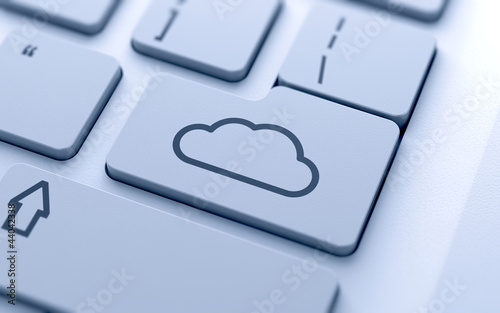Photo: Cloud icon button Cloud icon button