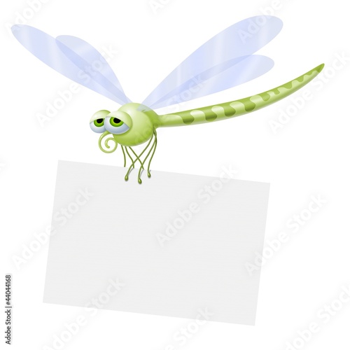 Illustration: libellula cartello libellula cartello