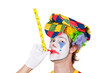 Clown mit Pfeife