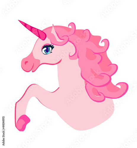 Illustration: Vector Illustration of beautiful pink Unicorn. Vector Illustration of beautiful pink Unicorn.