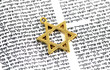 Star of David on Hebrew Text