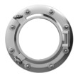 3d Porthole in Stainless Steel