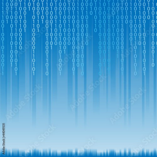 Vector: Abstract binary code background Abstract binary code background
