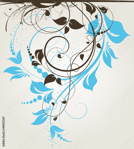 Vektor: Abstract floral background Abstract floral background