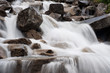 small waterfall in the alps