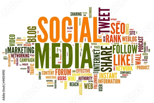 Photo: Social media in tag cloud Social media in tag cloud