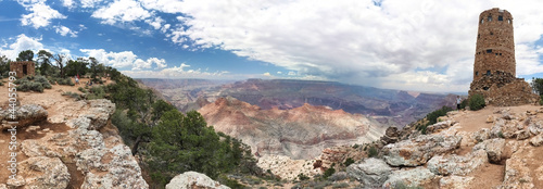 Photo: Grand Canyon - Desert View - Arizona - USA - Panoramique Grand Canyon - Desert View - Arizona - USA - Panoramique