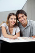 Couple With Color Swatch Chart