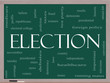 Election Concept on a blackboard