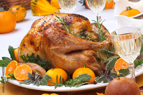 Photo: Roasted turkey feast Roasted turkey feast