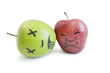 Red apple mourning over death