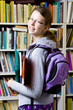 In the library