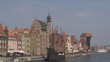 The SS Soldek in medieval port in Gdansk, Poland