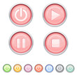 Web media icon set