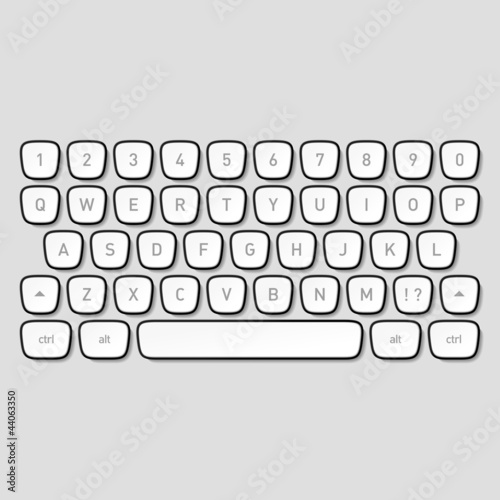 Vector: Keyboard keys Keyboard keys
