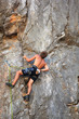 Climber on Sistiana rock, Trieste