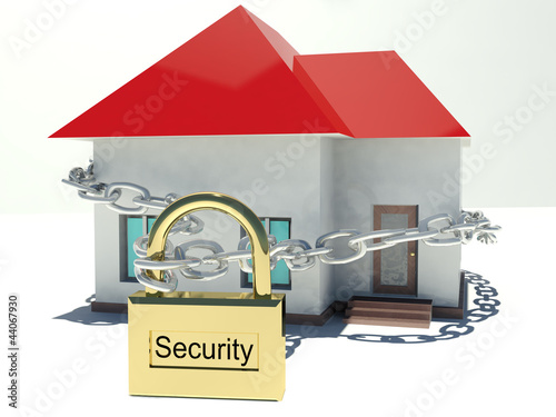 Illustration: house under the protection house under the protection