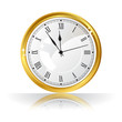 Vektor: Vector gold watch isolated on a white background. Vector gold watch isolated on a white background.