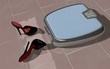 Personal weight scale with high heel mules
