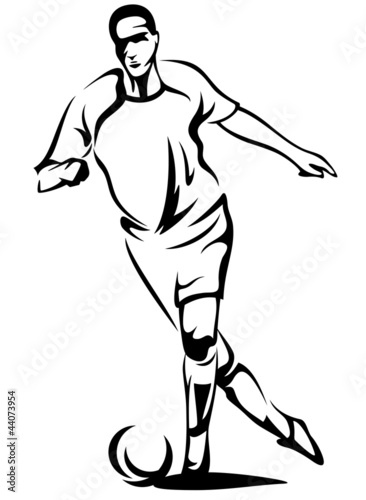 Vector: soccer player vector outline soccer player vector outline