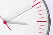 Watch classic modern wall clock with white dial
